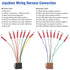 ISO Stereo Wiring Harness Kit with 16Pin Power Speaker Adapter, Car Radio Wire Harness Butt Connector