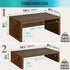 2 Pack 2 2 TEAMIX Monitor Stand Riser Rustic Brown,Wood Tier Adjustable Monitor Stand Dual Monitor Riser