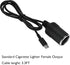 MeetUs 12V 45W~65W USB Type-C Male Plug to Car Cigarettes Adapter Female Socket PD Power Cable,Work with PD USB C