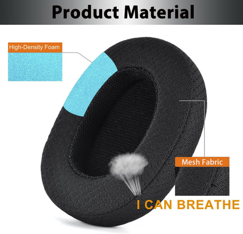 Adhiper Earpads Cushions Replacement for Sennheiser HD4.50BT/HD4.40BT Headphones, Memory Foam, Black