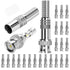 DAIERTEK 24pcs RG59 RG6 BNC Connectors, Male Solderless Compression Connector for CCTV Coax Cable