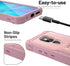 Moto G Play 2021 Case by ExoGuard, Rubber Shockproof Full-Body Cover with Built-in Screen Protector & Kickstand (Pink)