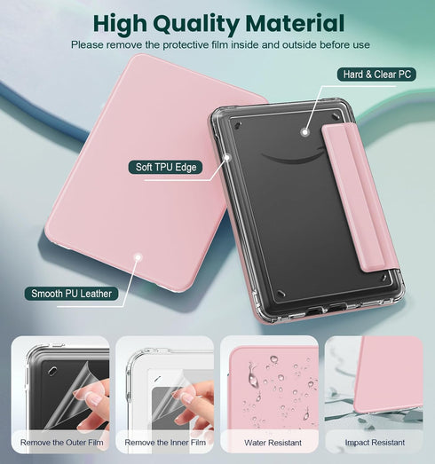 MoKo E-Reader(11th Generation-2024/2022 Detachable Magnetic Case for All-New Release),Ultra Clear Back Scratch-Proof