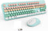 FD 2.4GHz Wireless Keyboard and Mouse Set, Full-Size Keyboard Compatible for Windows/Laptop/PC/Notebook/Smart TV - Blue