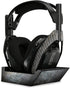 MightySkins Carbon Fiber Skin - Shadow Concrete for Astro A50 Wireless Headphones + Base Station (Gen 4) | Durable