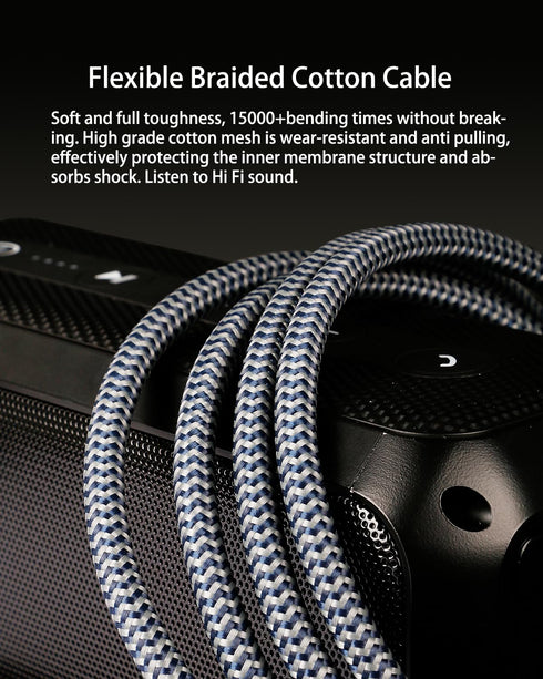 Subwoofer Digital Audio Coaxial Cable - Dual Shielded Cord, 24K Gold Plated Connector RCA to RCA, 4.9feet