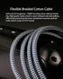Subwoofer Digital Audio Coaxial Cable - Dual Shielded Cord, 24K Gold Plated Connector RCA to RCA, 4.9feet