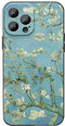 iPhone 15 Pro Max Phone Case, Art Van Gogh Almond Blossom Aesthetic Blue Flower Slim Soft TPU Waterproof Cover