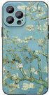 iPhone 15 Pro Max Phone Case, Art Van Gogh Almond Blossom Aesthetic Blue Flower Slim Soft TPU Waterproof Cover