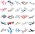 ZLWSD Stickers,50PCS Pack Kids Teens Airplane Aircraft Aesthetic Waterproof Laptop Adults Graffiti Decals for Water