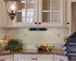 iLive Under Cabinet Music System with Stereo Speakers, FM Radio, USB Port, Bluetooth, Clock and Timer for Kitchen Style