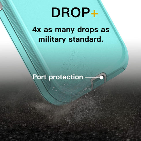 AICase iPhone 13 Mini Case (5.4") - Rugged, Heavy Duty, Shockproof, Dust Proof, with Glass Screen Protector.