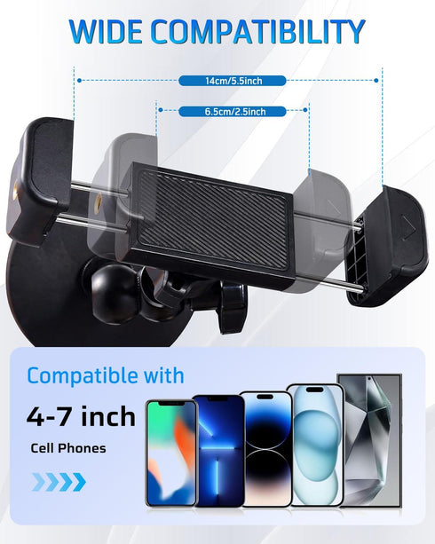 SH 360 4-7 Inch Magnetic Phone Holder for Gym, Portable Magnetic Phone Mount with Super Strong Magnetic Base