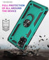 Samsung A71 5G Cellular Phone Case - Military Grade Heavy Duty Protection with Rotating Ring Kickstand