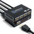 BolAAzuL HDMI Splitter 1 in 4 Out, 4K 30Hz Duplicator Adapter for 4 Displays, Supports Full HD 1080P, PS3, PS4,