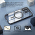 Magnetic Soft Clear Phone Case for iPhone 15 Pro Max, Titanium Black with Military Grade Drop Protection