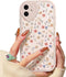 Compatible for iPhone 11 Cute Flower Floral Leaf with Love Lens Bumper Protector, Soft TPU Shockproof Protective Girly