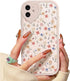 Compatible for iPhone 11 Cute Flower Floral Leaf with Love Lens Bumper Protector, Soft TPU Shockproof Protective Girly