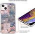 Celestial Collage Case for iPhone 13, Blue Aesthetic Design, Unique Trendy TPU Bumper Cover
