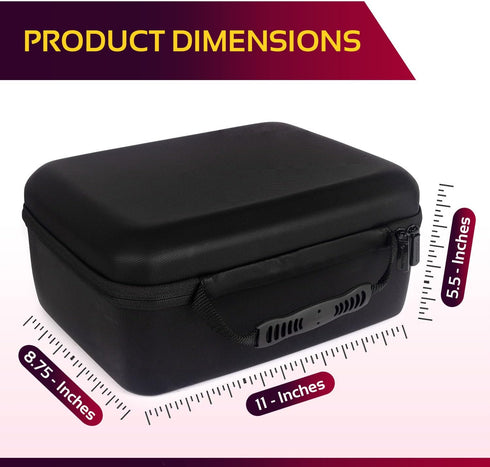 Protective Hard Case with Customizable Foam, 11 Inch Lightweight Hard Shell for Electronics, Makeup & More