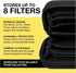 Koah Hard Shell Camera Filter Case for 8 Filters, Protective Organizer with Inner Padded Design