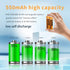 4PCS NI-MH AAA Rechargeable Battery, 1.2V 550mAh for Panasonic Cordless Phone, HHR-55AAABU Replacement