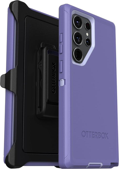 OtterBox S23 Galaxy Ultra Defender Series Case - Mountain Majesty (Purple), Rugged & Durable, with Port Protection