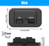 12V USB Outlet for RV Marine Motorcycle Truck Golf Cart, Quick Charge 3.0 USB-A & USBC Port
