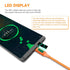 Type-C Cable with LED Display, Compatible with iPhone 15/Plus/Pro/Pro Max, MacBook Air/Pro, Galaxy S24