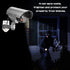 FITNATE Fake Camera, Dummy CCTV Surveillance System with LED Flashing Light, 4 Safety Warning Stickers, Fake Security