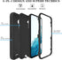 Samsung Galaxy A54 5G Case, Qinmay for Galaxy A54 5G with HD Screen Protector (2 Pack), Durable Shockproof 3-Layer