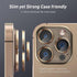 Jeluse 3X2 Pack Camera Lens Protector for iPhone 16 Pro Max/16 Pro/14 Pro Max/14 Pro, 9H Tempered Glass Cover with