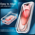 JETech Full Coverage Screen Protector for iPhone 15 6.1-Inch, Black Edge Tempered Glass Film, 3-Pack, Case-Friendly