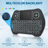 EASYTONE Mini Wireless Backlit Keyboard Touchpad Mouse Combo with Rechargeable Battery for Android TV, Smart TV, PC