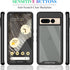 Google Pixel 7 Pro Case - Slim Fit Bumper, Full Body Shockproof, Built-in Screen Protector, Black/Clear for Men & Women.