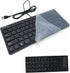 Mini Wired Keyboard (Korean-English) Ultra Thin and Light Portable 78 Keys USB Desktop, Laptop, Windows 7/8/10,