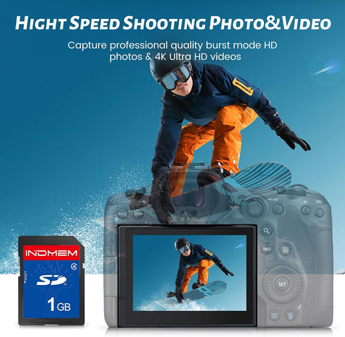 elecacc 1GB (2 Pack) 4 MLC 1GB(2pc) SD Card Class Flash Memory Cards Stanard Secure Digital Cards Camera Cards