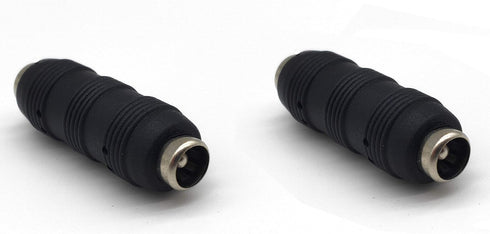 5.5mm x 2.1mm DC Power Adapter, (2 Pairs) Female to Female Coupler, Male to Male Coupler for LED/CCTV Camera