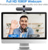 kovela 1080P Webcam with Microphone USB Web Cam Plug&Play Privacy Cover Adjustable Wide Angle Web Camera Computer