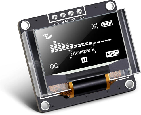 ideaspark 0.96 inch OLED Display Module with Protector Case 128x64 SSD1306 Screen Board