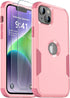 iPhone 13 & iPhone 14 Case, Pink, Non-Slip Shockproof 10 Ft Military Dropproof with 2 Tempered Glass Screen Protectors,