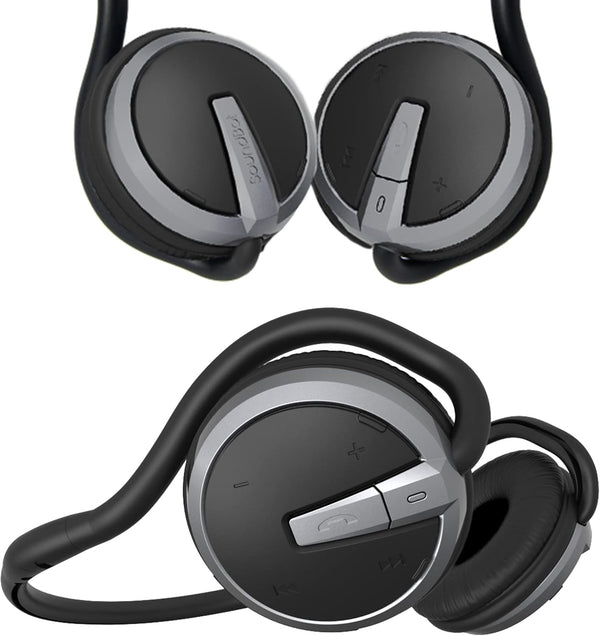 Soundbot SB221 Black Sports-Active Headphones: HD Wireless Bluetooth 4.0, 20Hrs Music, 25Hrs Calling, Sweat Resistant,
