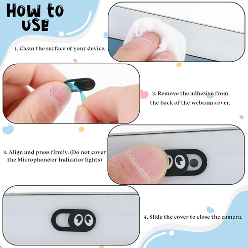 YQQYG 10 Pcs Laptop Camera Cover Slide, Webcam Cover Slide, Laptop Camera Cover Slide Thin, Cell Phone Camera Cover