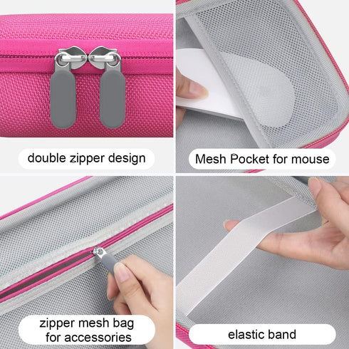 Elonbo Hard Carrying Case for Logitech POP Keys Mechanical Wireless Keyboard, Portable Travel Case Bag with Extra