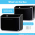 TotalMount Universal Remote Control Holder, Attaches to Wall or Back of TV, Compatible with All TV Remotes, Large Two