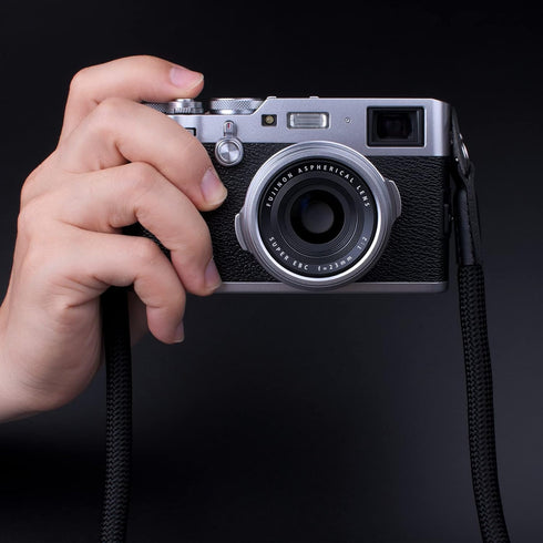 Climbing Rope Camera Strap for Round Hole Interface DSLR SLR Mirrorless Camera, 100cm Black
