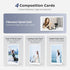 (11 Pcs) JJC Composition Viewfinder View Catcher Tool, Golden Ratio Fibonacci Spiral Rule of Thirds Leading Lines Card