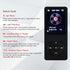 MP3 Player 128GB with Speaker Earphone, Portable HiFi Lossless Sound Mini Music Player, Voice Recorder, E-Book, HD