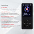 arungo MP3 64GB MP3 1.8 inch 128GB Player with Speaker Earphone Portable HiFi Lossless Sound Mini Music Player Voice