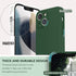 SURPHY iPhone 13 Mini Case, Clover Green, with Screen Protector, Liquid Silicone Phone Case, Camera Protection, 5.4